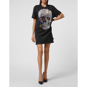PHILIPP PLEIN Camiseta Vestido Corto SKULL