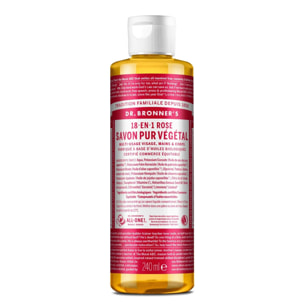 Savon liquide à la rose  - Un savon de Castille liquide naturel 18-en-1