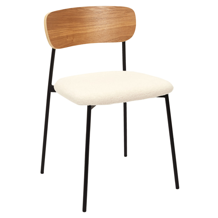 Chaise Bouclette Loki - Lot De 4