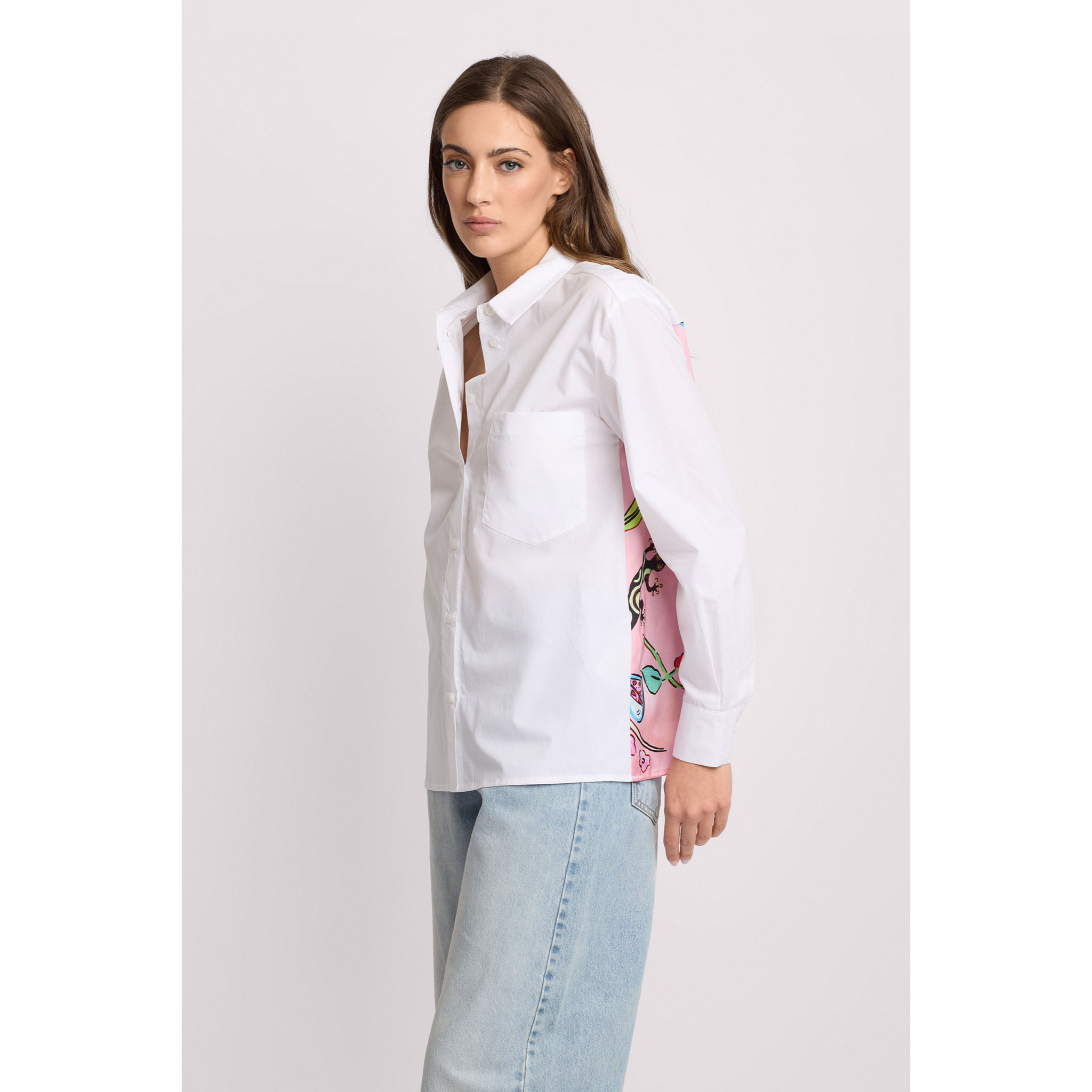 Kocca - Camicia con stampa pop-art Donna, Fantasia, Colletto di camicia
