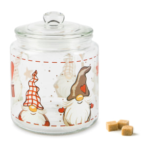Bocal avec couvercle Excelsa – Gnomo, Verre Transparent