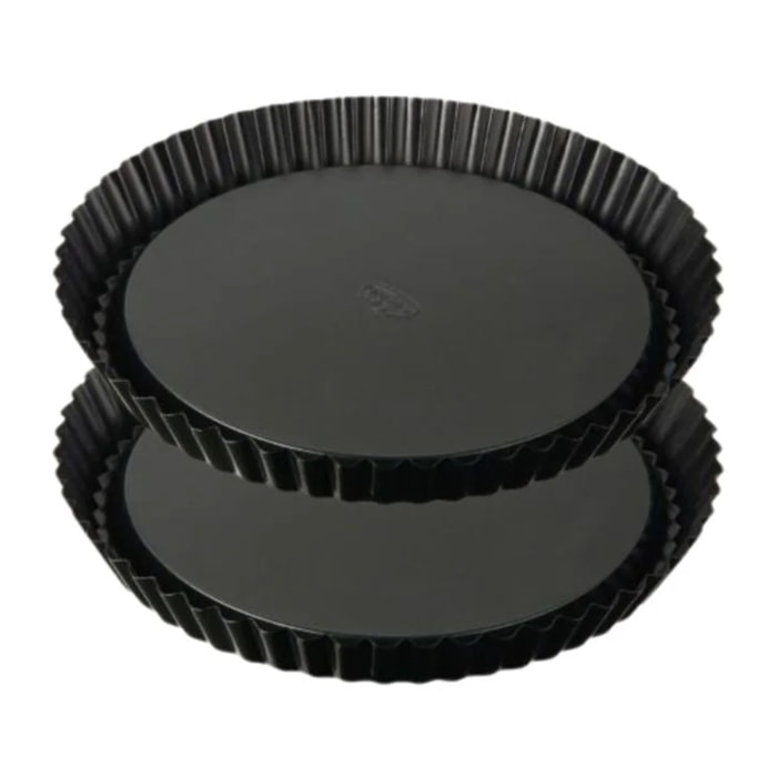 Lot de 2 moules à tarte renversée Dr.Oetker Tradition