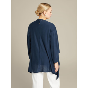 Elena Mirò - Cardigan leggero lungo - Blu