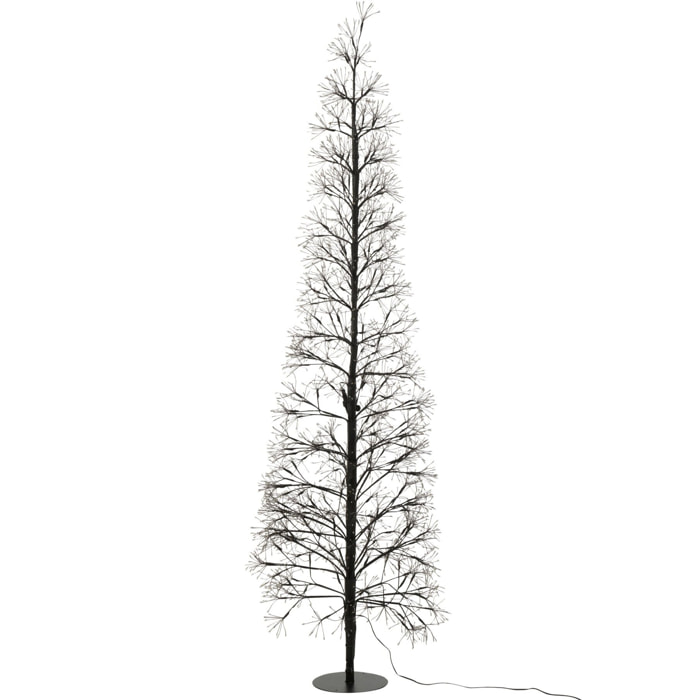 J-Line décoration Arbre Multicolore - acier - noir - large - LED