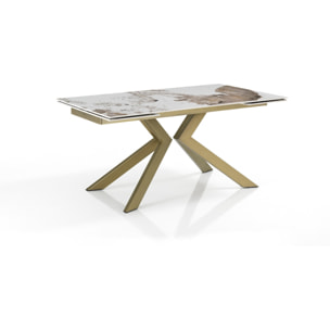 Oresteluchetta Tavolo allungabile BAKER ONICE GOLD