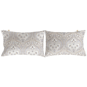 2 Fundas de almohada 50x75 cm lino GRANADA - 100% algodón -