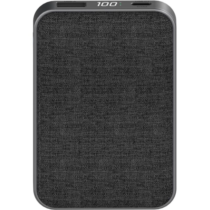 Batterie externe ADEQWAT PowerBank 10000 mAh Power Delivery noir compatible iPhone 16 15 14 et Samsung Galaxy