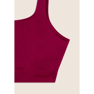 Top Sportivo Seamless con Fascia Sottoseno in costina