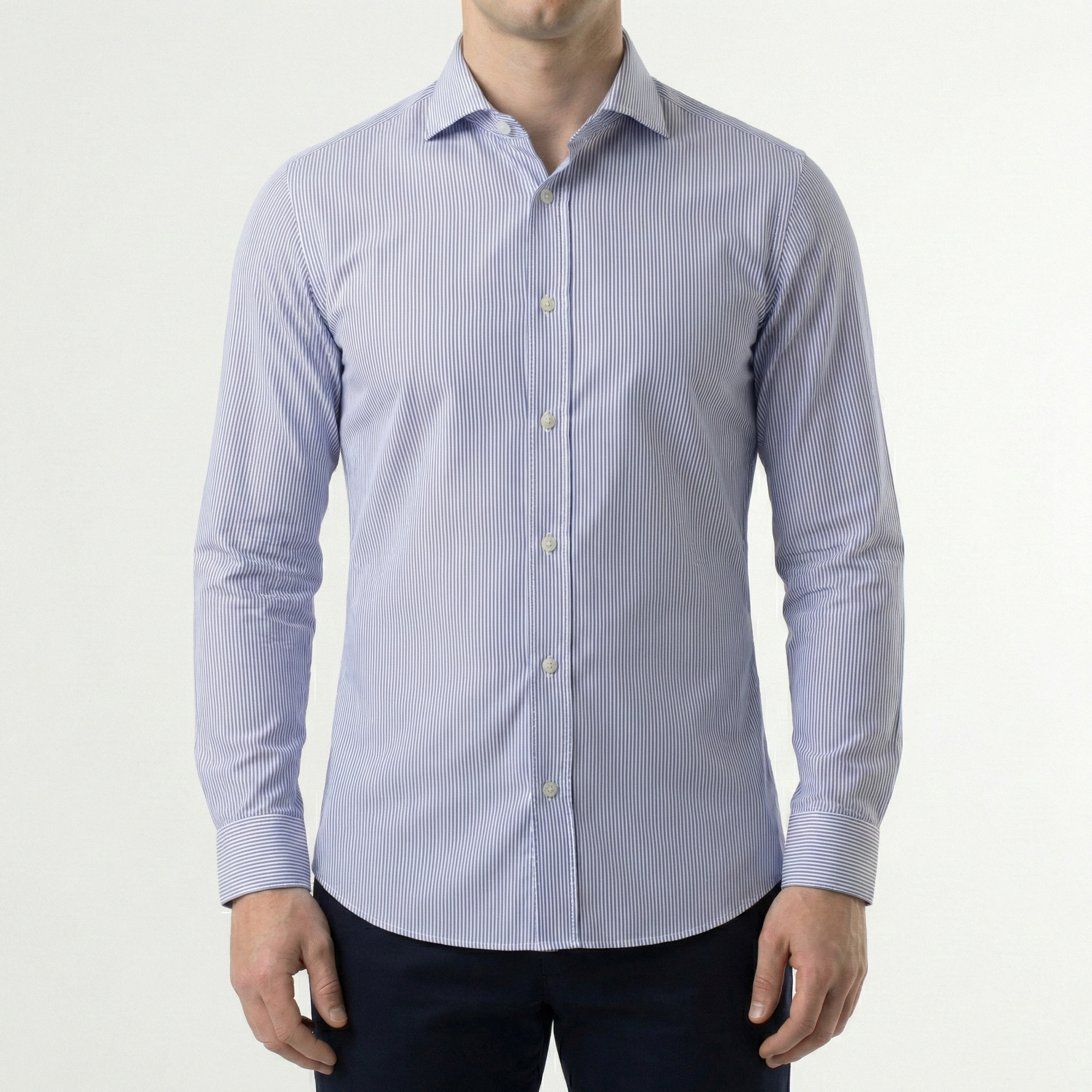 Camicia collo francese slim fit