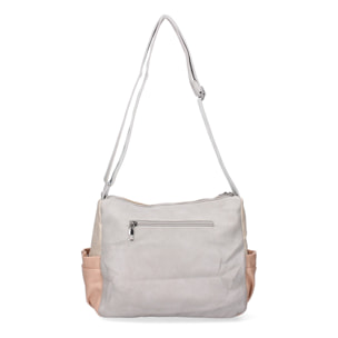 Bandolera de Mujer diseño moderno cuenta con dos compartimentos principales