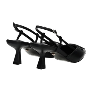 Décolleté sling back Donna Tata Italia Nero