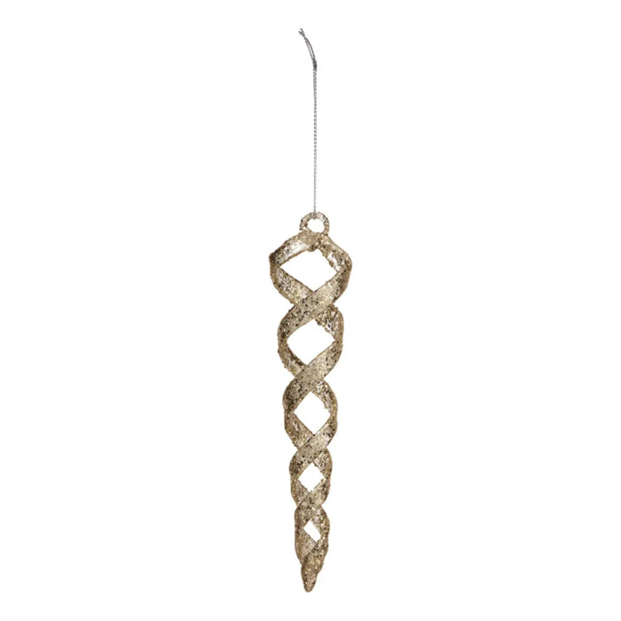 SDN VERRE GOUTTE STRIE OR 17CM