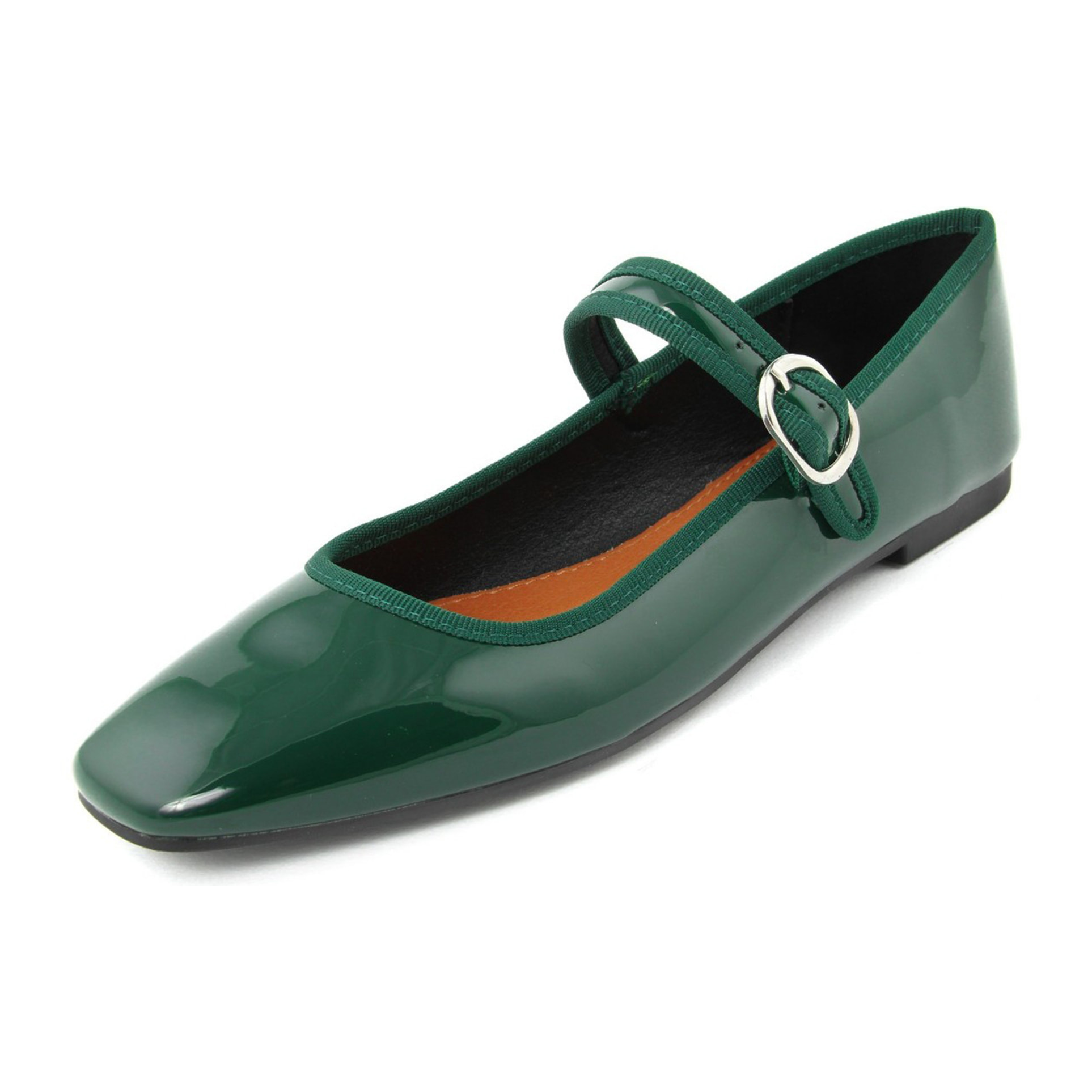 Ballerine Donna colore Verde-Altezza tacco:1cm