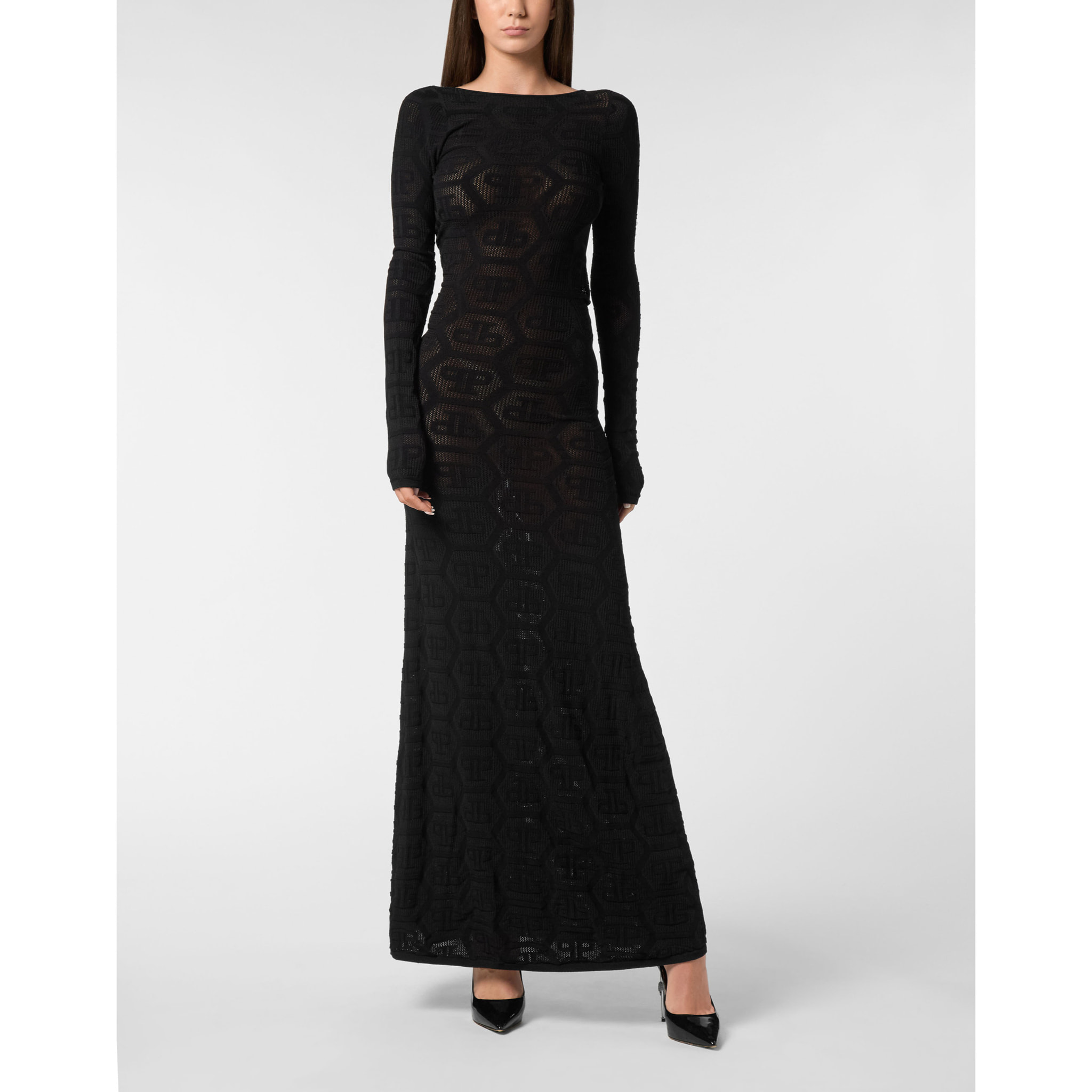PHILIPP PLEIN Vestido largo MONOGRAM