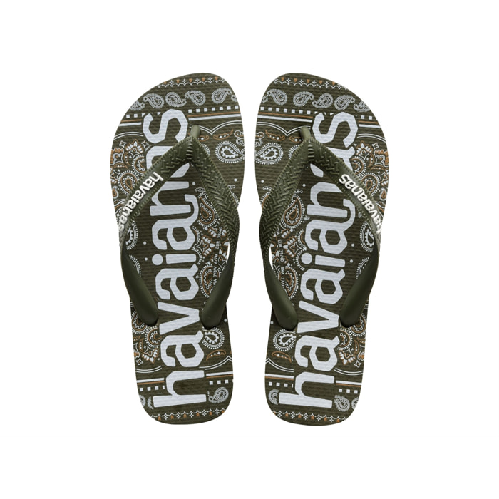 Infradito Havaianas Top Logomania Verde