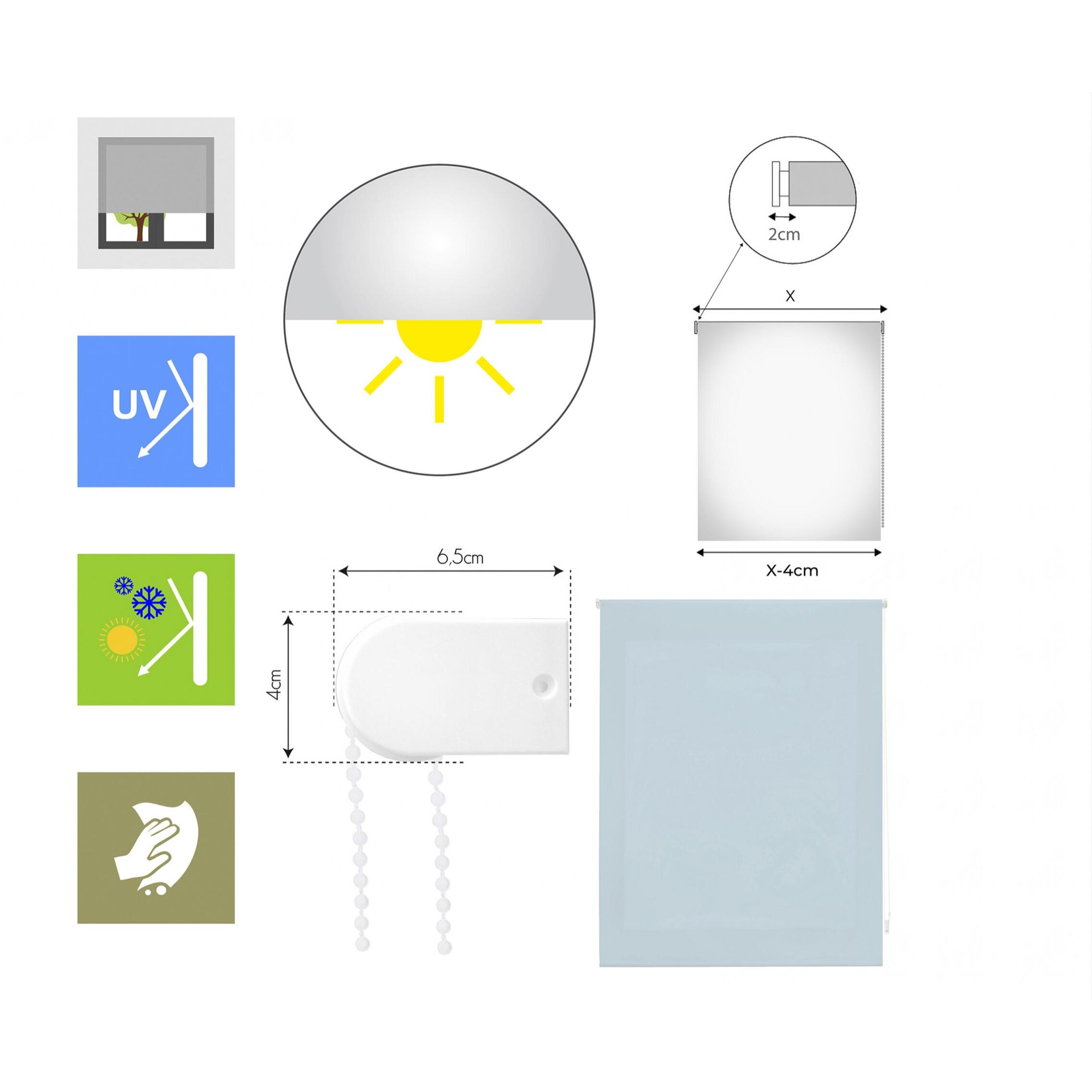 Store enrouleur Polyester Translucide 100x250