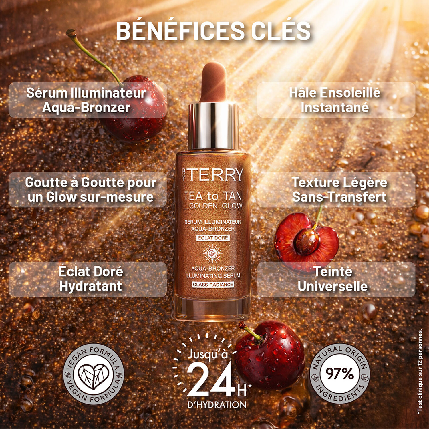 Tea To Tan - Golden Glow - Sérum Illuminateur Aqua-Bronzer 30 ml