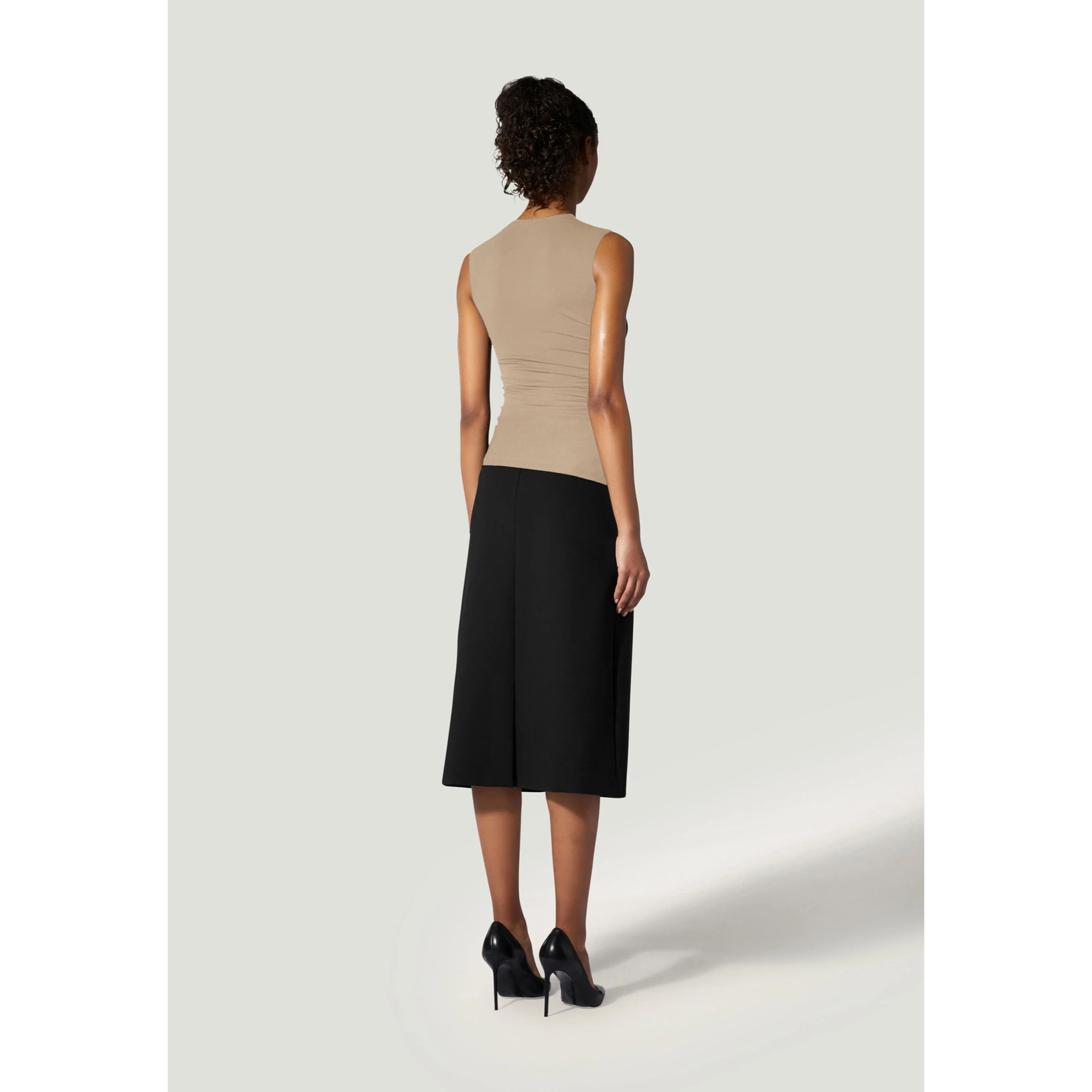 Top senza maniche The Crepe Jersey Top Sleeveles