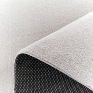 NUBE - Tapis doux et moelleux à poils courts gris - NUB6000GRI