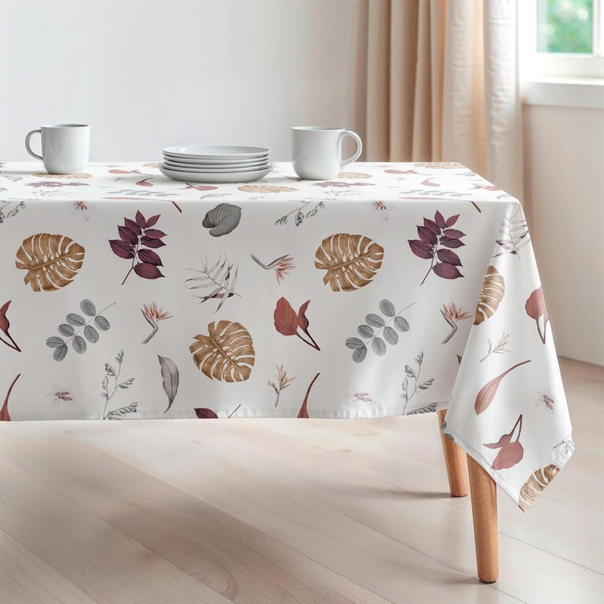 Nappe imprimée anti-tâches BORA MULTICOLORE