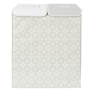 Panier A Linge Double 50x41x57cm