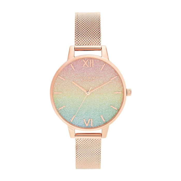 Reloj Olivia Burton OB16RB18 Mujer Analogico Cuarzo con Correa de Acero