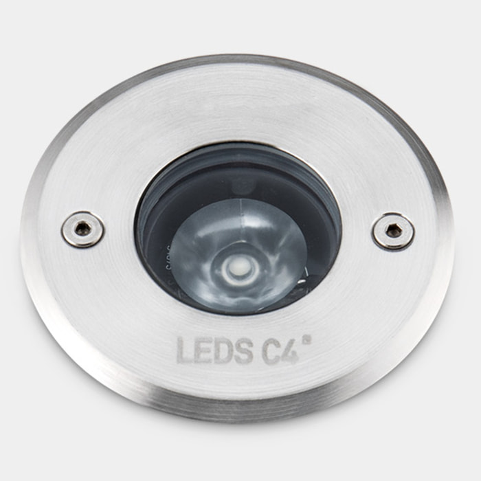 Ledsc4 - Empotrable de suelo Gea Power LED Pro Ø85mm Efficiency Acero inoxidable AISI 316, Aluminio, Cristal Acero inoxidable AISI 316, Transparente