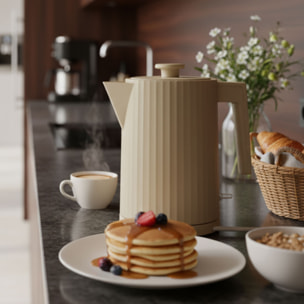 Bouilloire 1,7L crème strié
