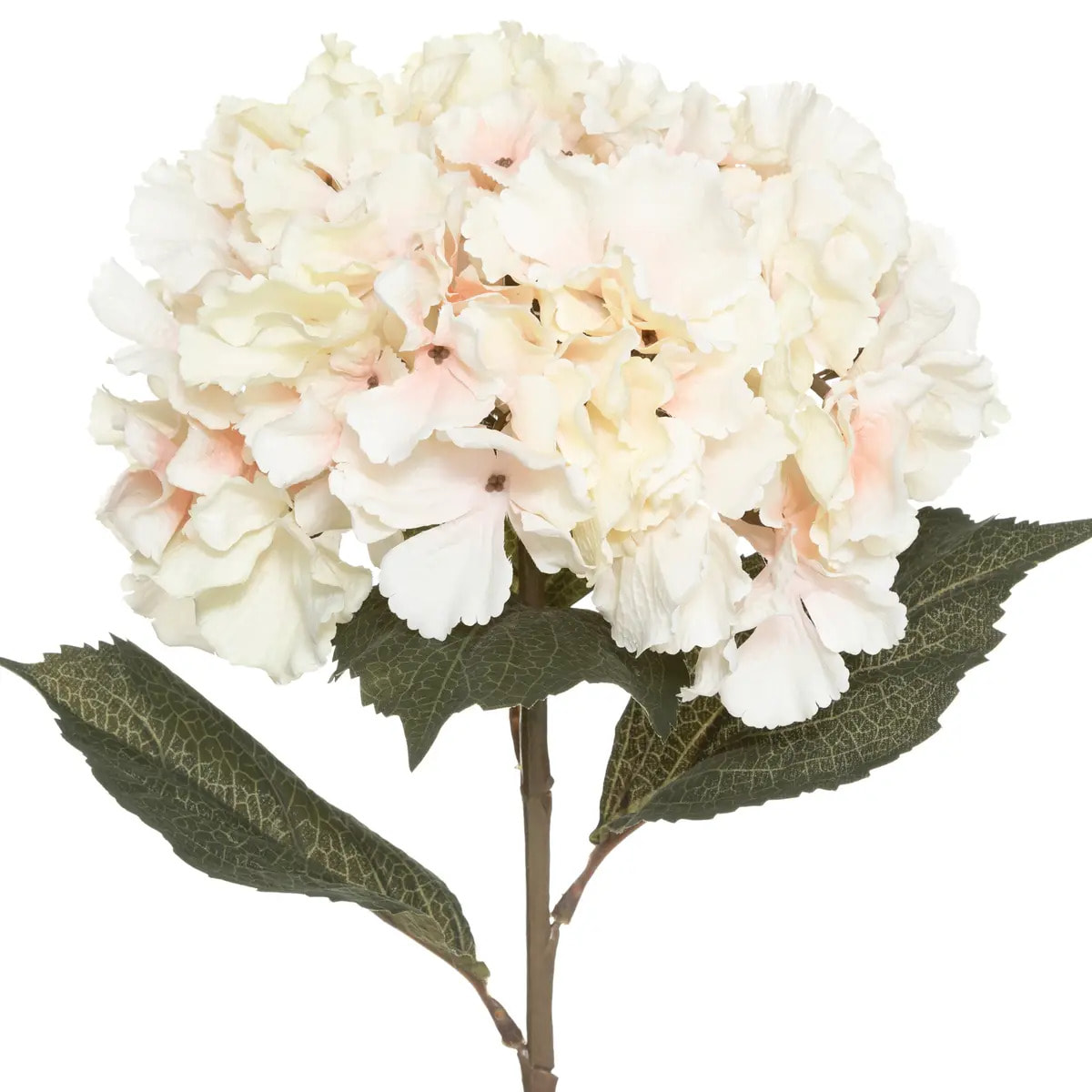 Tige d'hortensia artificiel rose H83cm