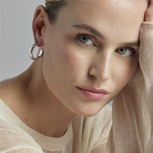 Pendientes Lux by Lux acabadoss en rodio