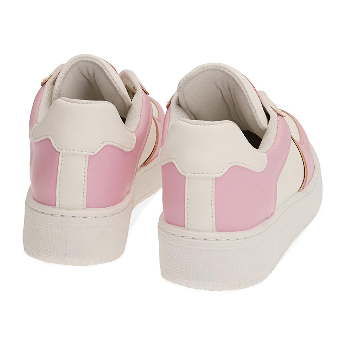 Sneakers bianco/rosa