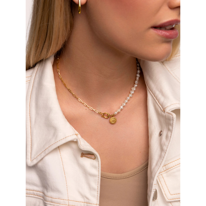 Collana Chic Pearl   in Acciaio