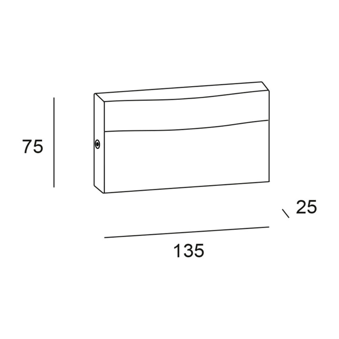 Forlight Hide - Aplique de Pared LED Rectangular para Señalización de Caminos y Rodapiés con Luz Neutra 4000K Color Gris Urbano