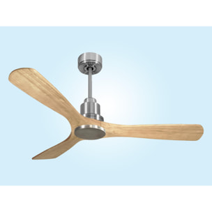 Ventilateur de plafond Réversible  Thermostat Wifi Moteur à courant continu Toits en pente Télécommande Hypersilence Mémoire