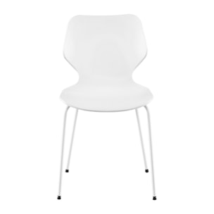 Set da 4 sedie design moderno bianche - Selene