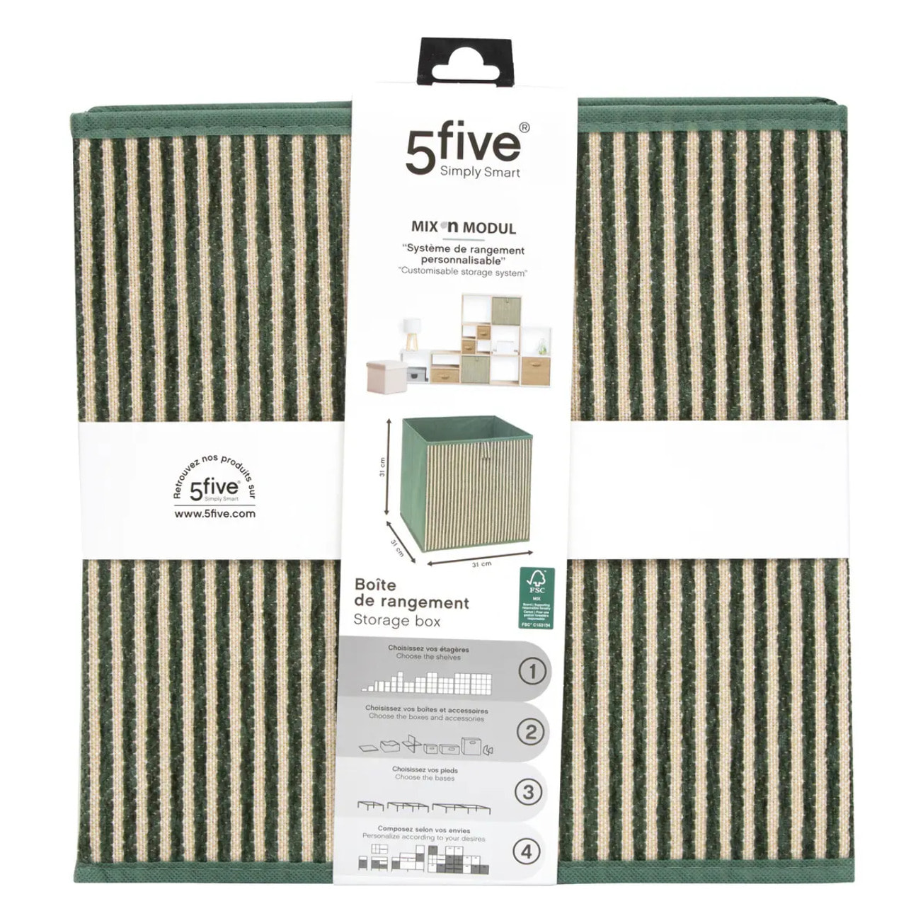 Panier Mix'n Modul L31cm vert foncé