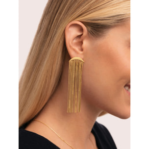 Pendientes Cleopatra Acero Baño Oro