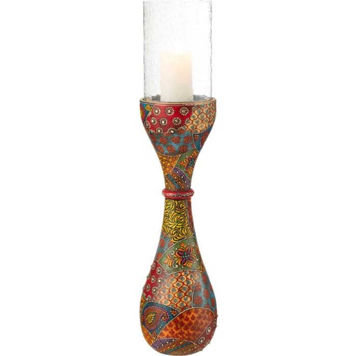 J-Line chandelier Delhi - bois - mix