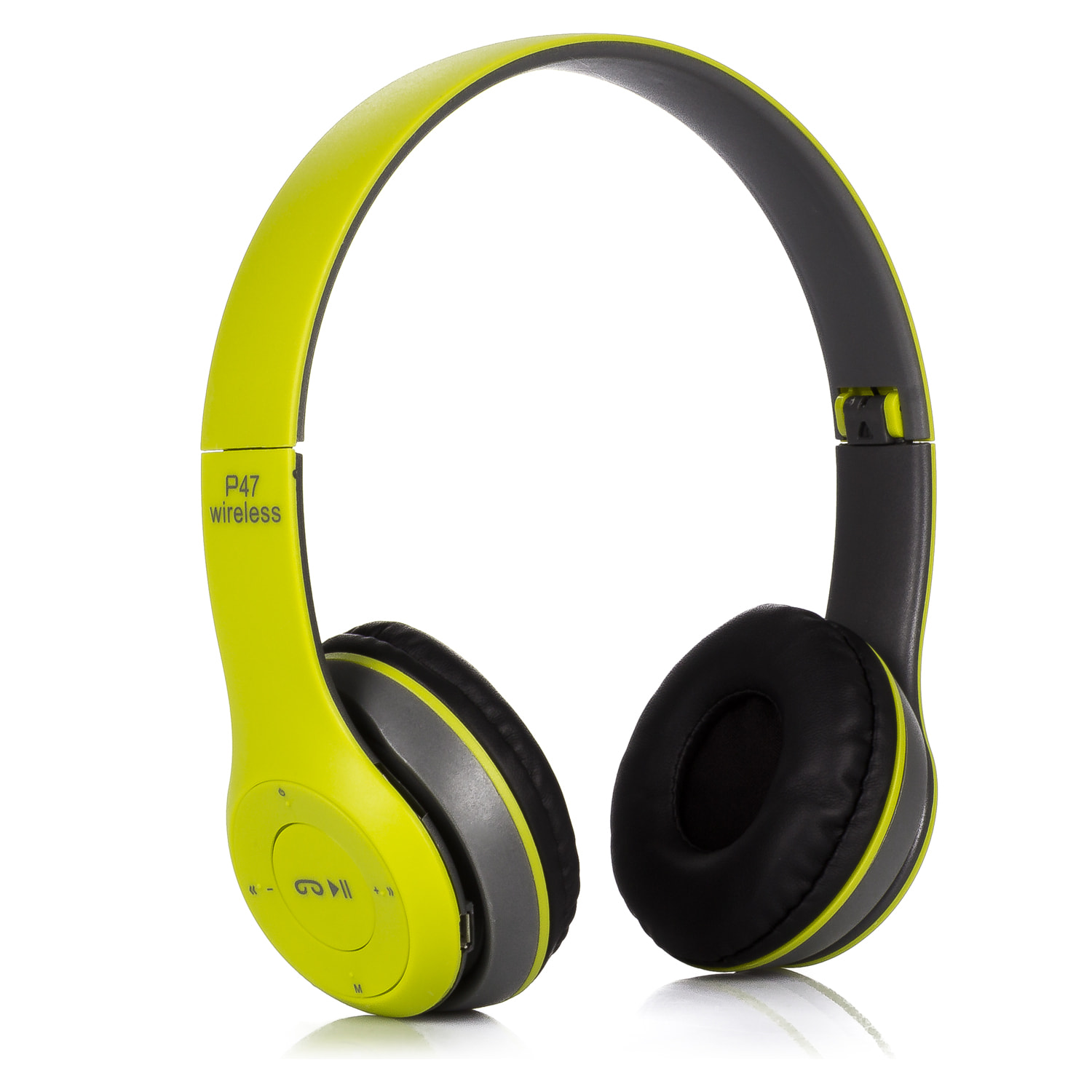 Cascos auriculares P47 Bluetooth 5.0 +EDR con radio FM incorporada y lector de Micro SD.