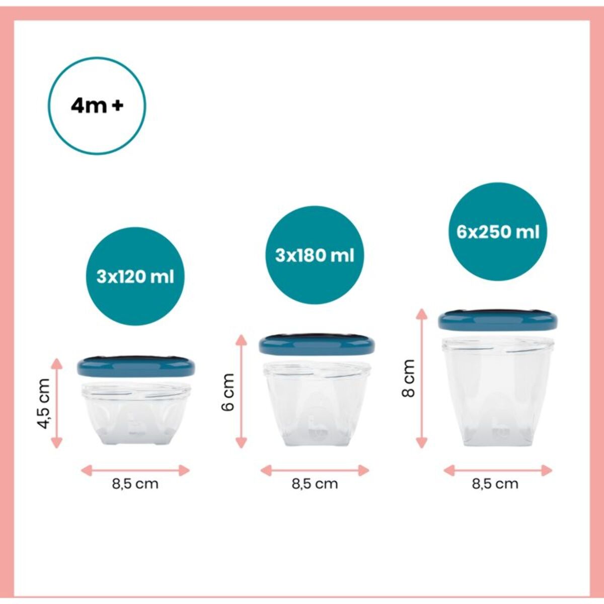 Pot de conservation BABYMOOV Babybols Multi set