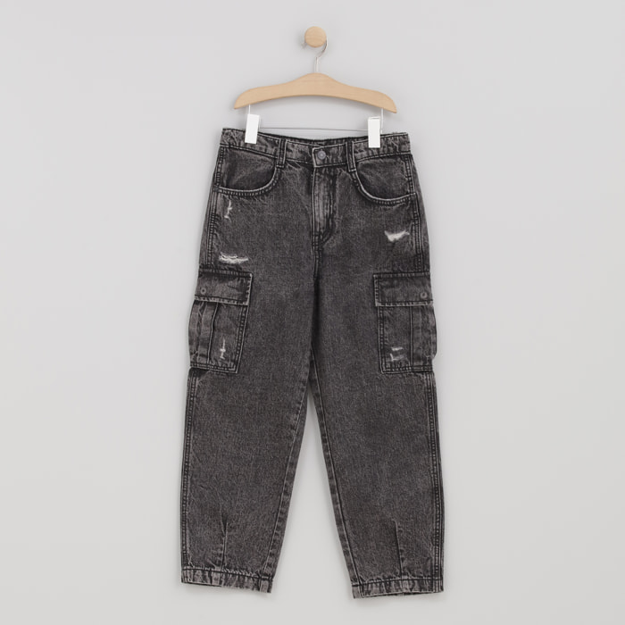 Jeans - 100% cotone - grigio denim