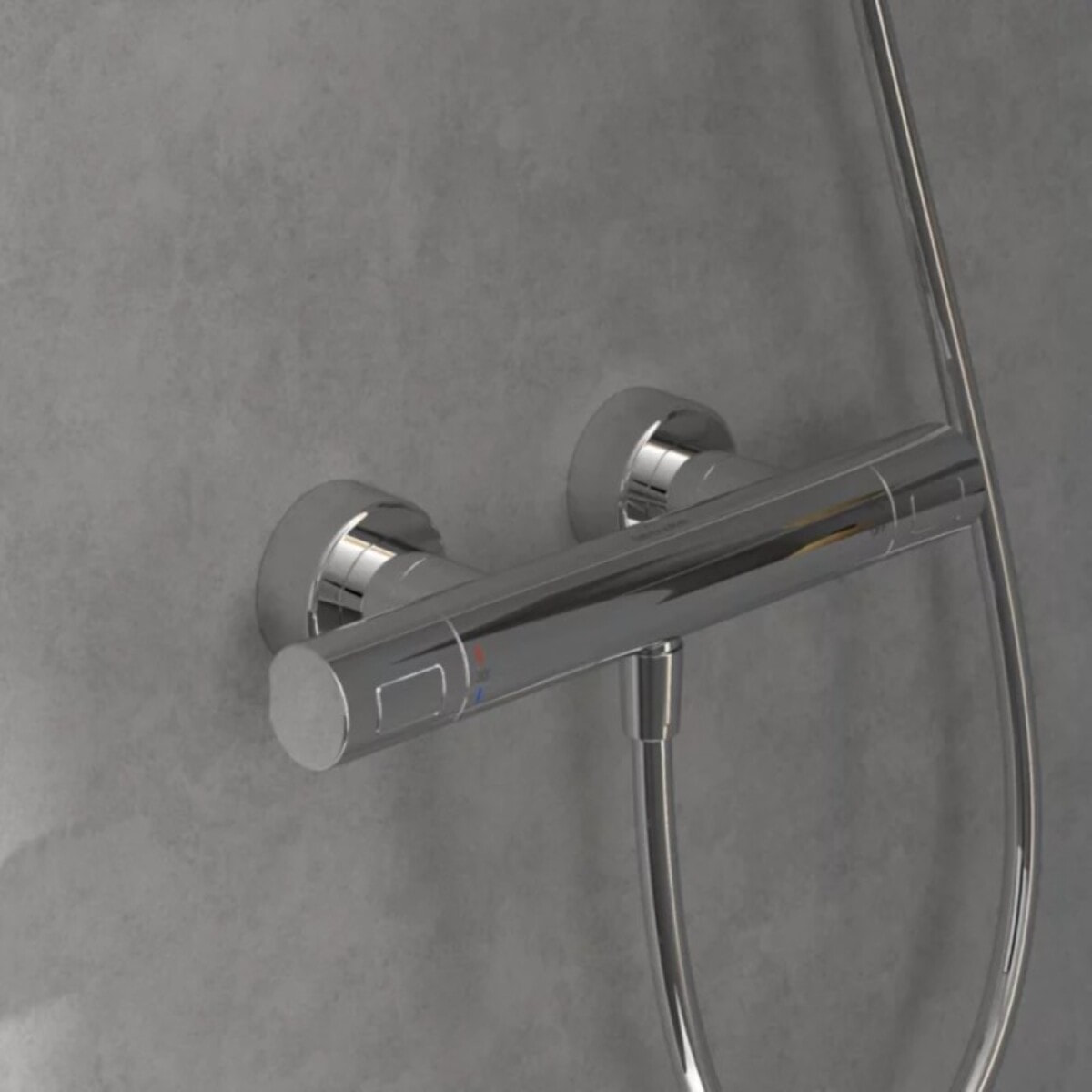 Mitigeur douche thermostatique Universal rond Brushed Nickel Matt