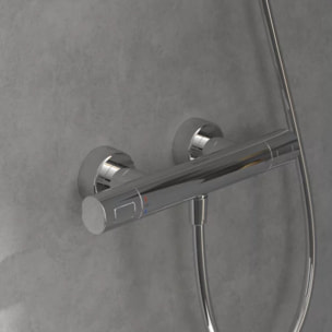 Mitigeur douche thermostatique Universal rond Brushed Nickel Matt