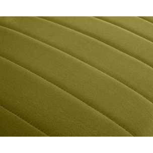 Nova - module d'assise sans accoudoirs - en velours - Vert Olive