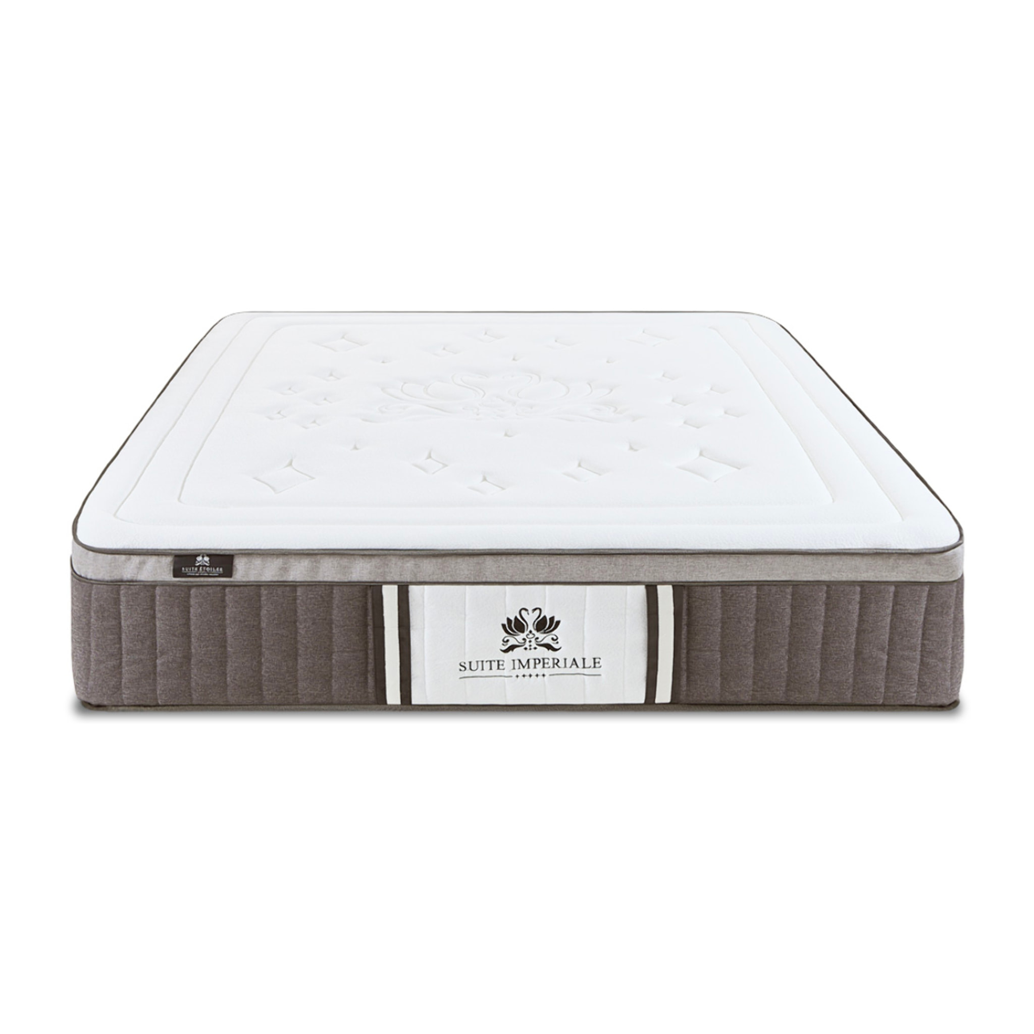 Matelas Hybride Suite Impériale, Soutien Ferme, 35 cm, Ressorts Ensachés & Mémoire de Forme