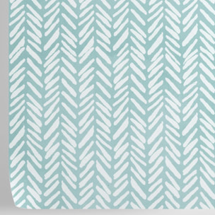 Carta da Parati Geometrica Azzurra Vintage