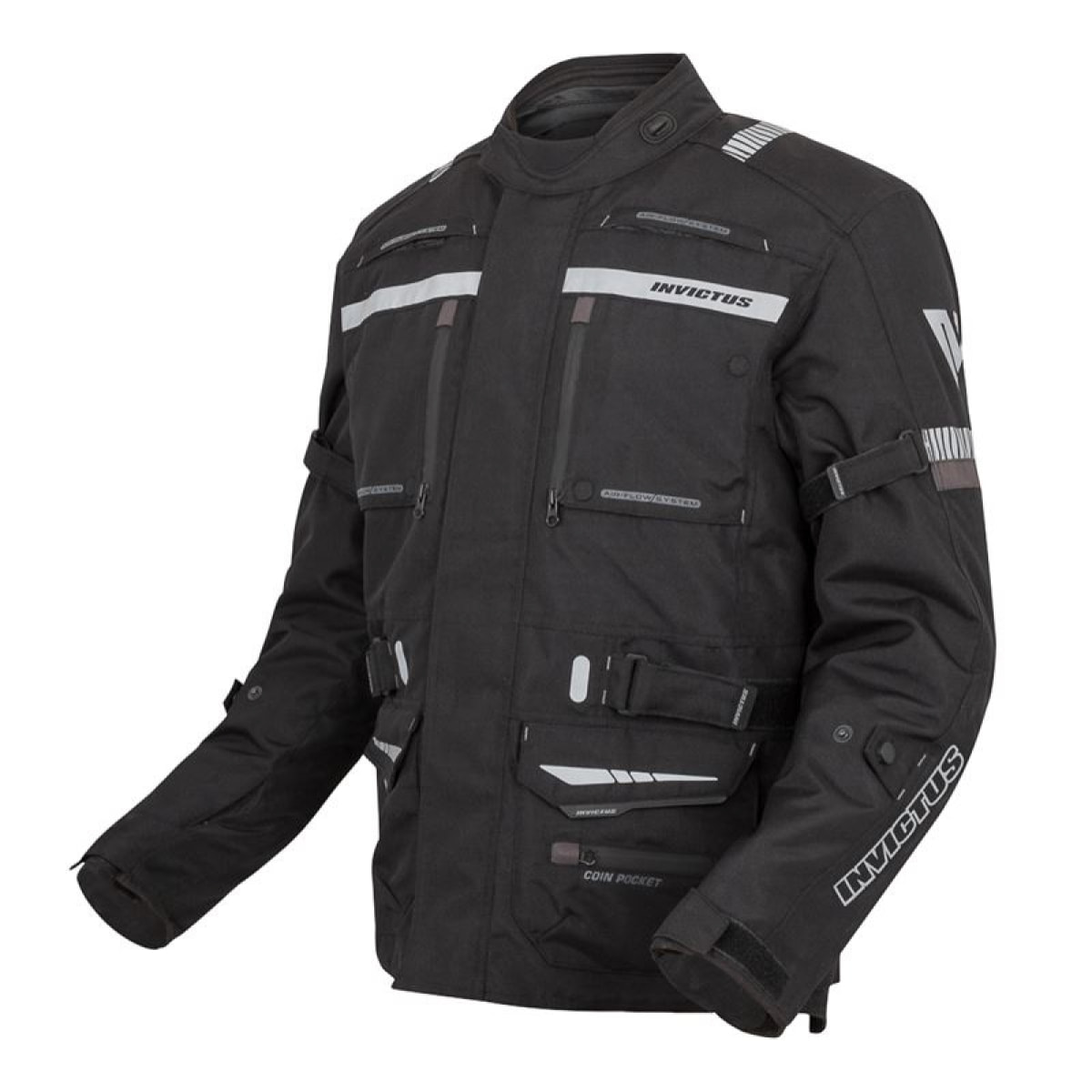 CHAQUETA DE MOTO TRICAPA INVICTUS HERACLES  COLOR GRIS TALLA S