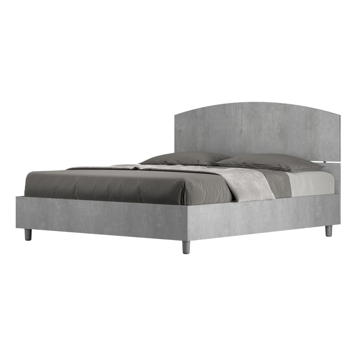 Letto senza rete 160x190 cemento Dora