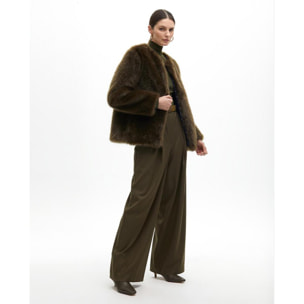 Cappotto in pelliccia corta