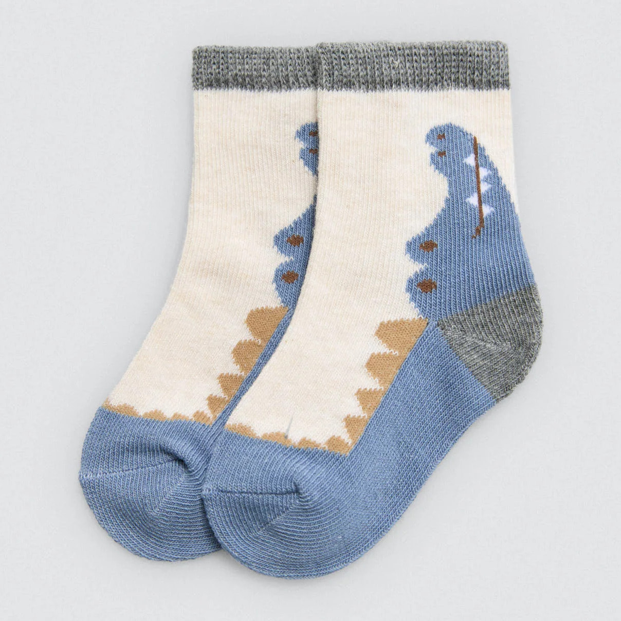 Confezione da 4 calzini per neonato con stampa coccodrillo